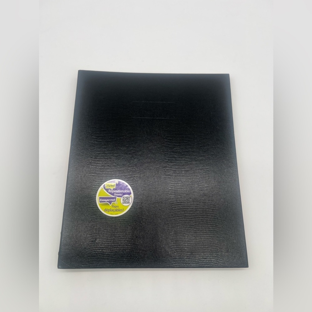 Blueline MiracleBind Notebook, Black, Lizard-Like, Hard Cover new